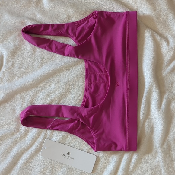 CRZ Yoga Scoop Neck Bikini Top U Back - Granita Pink - Picture 3 of 5